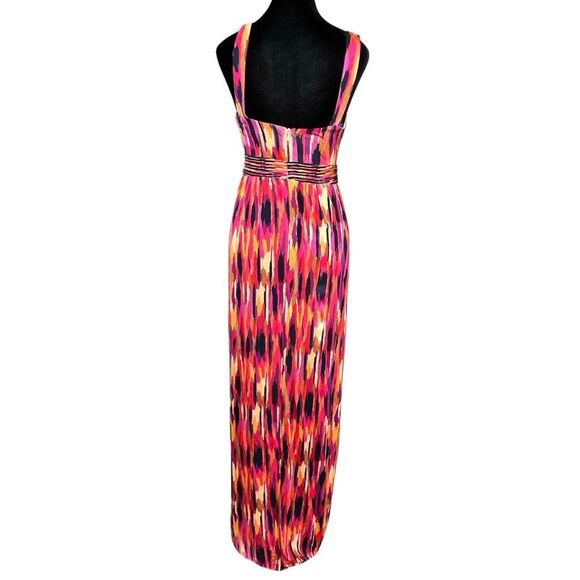 Trina Turk Margery Ikat Maxi Dress with Stretch Size XS Colorful Sleeveless - Picture 7 of 10